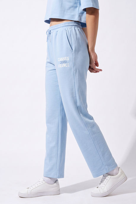 Zivame Athleisure Straight Leg Pants - Blue Bell — image 4